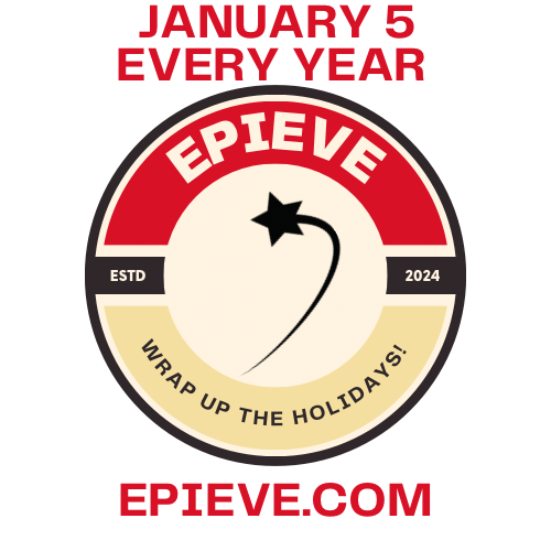 EpiEve.com logo with a shooting star in the middle with "January 5 Every Year" and "EpiEve.com" at the bottom.